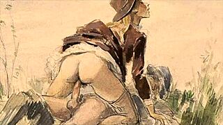 Vintage erotic drawings bring retro charm to life. See the hairy details!