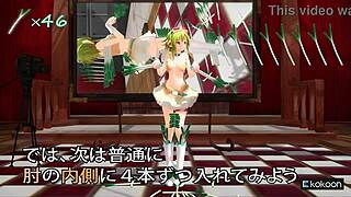 Gumi Dancing with Leeks in Caramalldansen MMD by Tarako - Wow, Double Insertion!