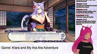 vtuber lewdneko teases oral blowjob and cum in kiaras ara ara adventure part 1