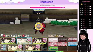 Vtuber lewdneko plays evenicle part 22 with cute elf and huge oppai action. Dive into big ass anime fun now.