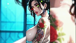 Bbw Gostosa e Safada Shows Off Her Curvy Hentai Body in Naughty AI-Generated Scenes.