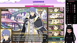 Vtuber lewdneko plays evenicle part 22 with cute elf and huge oppai action. Dive into big ass anime fun now.