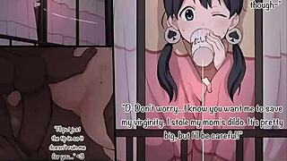 School crush queen cucks whiteboy with massive black cock in anime hentai.