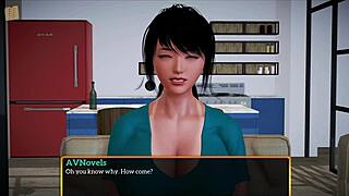 My New Family 460 with a busty milf in erotic anime gameplay