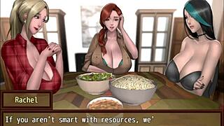 Tomando Banho com Loira Peituda no Jogo Hentai Zombies Retreat Parte 2