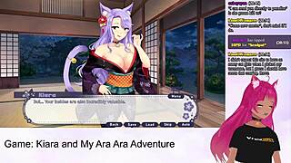 vtuber lewdneko teases oral blowjob and cum in kiaras ara ara adventure part 1