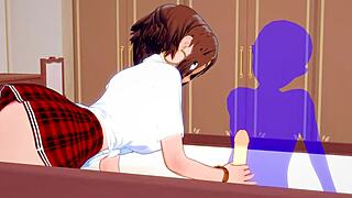 my hero academia hentai with uraraka in hardcore creampie action