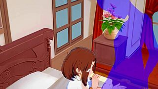 my hero academia hentai with uraraka in hardcore creampie action