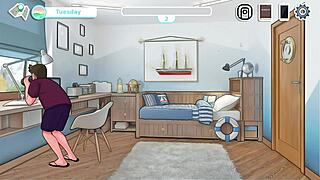 बड़ी छाती और गंद वाली सौतेली माँ सेक्सनोट गेम पार्ट 5 में चुदाई