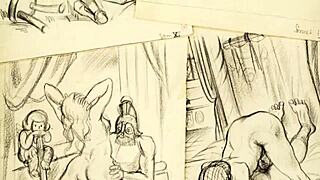 Vintage Erotic Drawings Collection With Retro Anime Animations And Sensual Vibes