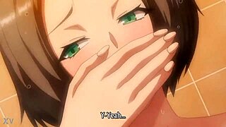 आउटडोर जॉगिंग के दौरान ऐनिमे वुमन हार्ड फकिंग