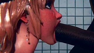 लड़कियों का शावर सरप्राइज जिम टीचर के साथ 3डी में