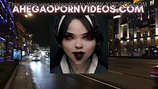 Ahegao sluts crave nut in car traffic relaxation with blonde costumes ASMR.