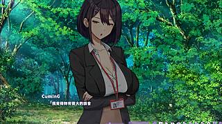 अरे, Summer Clover Harem Ep 24 wild है! Hot boss मुझे spooky abandoned house ले जाती है।