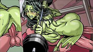 अरे, देखो ये ल्यूड जिम मिल्फ का परफेक्ट वर्कआउट पोजिशन शो!