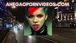 Ahegao sluts crave nut in car traffic relaxation with blonde costumes ASMR.