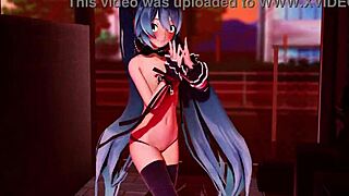 hatsune miku strips naked in public for a daring apple pie mmd.