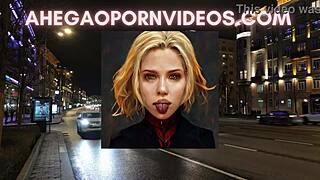 Ahegao sluts crave nut in car traffic relaxation with blonde costumes ASMR.