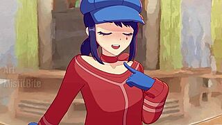 बड़ी गंद मिसाइड मॉन्स्टर कॉक को काउगर्ल स्टाइल में सवारी करती है बड़ी टिट्स उछलती हुईं एनिमे हentai में