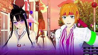 Out of Touch Ch6 - My Senpai in Psychedelic 3D Japanese Anime Visual Novel