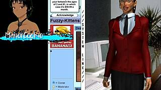 Dive into Up the Wazoo game featuring young 18+ office lady in sexy mature outfit with big tits action