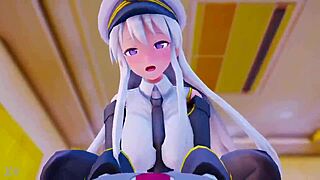 हेंटाई कैप्टन को चोदना वाइल्ड ऐनिमे ऐक्शन सीन में