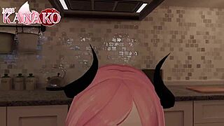 अरे, कैट गर्ल सक्सबस हेलोवीन कॉसप्ले में तुम्हारे कम के लिए हिल रही है!