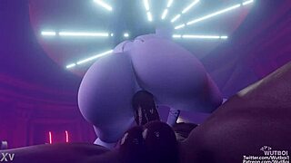 Widowmaker wutboi ko intense backdoor action ke saath ride karti hai