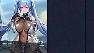 in land of mu ein episodes 1 and 2, fat cute oppai femdom with monster cock in japanese hentai