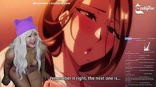 hentai milf enjoys young stud neighbor's big dick. cute asian girl reacts with exotic fun