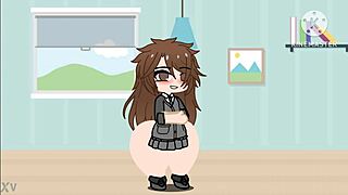 There was this young chick with a huge ass, chatting away in Gacha Club, dancing seductively for the crowd to see.