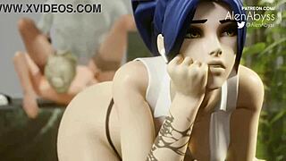 Mercy Doing Her Job With Overwatch Blowjob And Orgasm Action