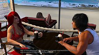 बिकिनी में लाल बाल मिल्फ एरोटिक मूव्स से लुभाती रिट्रीविंग द पास्ट S3 Ep6