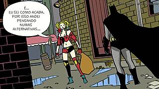 Batman, are you really pounding Harley Quinn like that in this secret DC comics HQ?