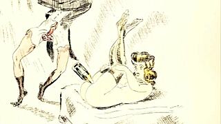 What secrets hide in these vintage erotic sketches?