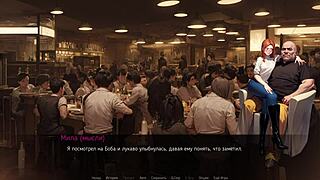 Complete Gameplay - Mila AI Part 3 में Redhead Fat Cock Chus रही और Public Blowjob Small Tits पर