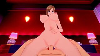 Nobara Kugisaki dives into hot fucking action inside the college dorm in Jujutsu Kaisen.