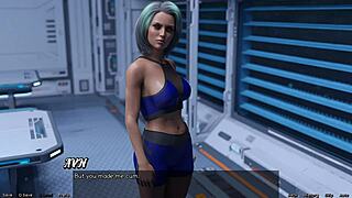 स्ट्रैंडेड इन स्पेस 143 फीचर्स बिग कॉक मॉन्स्टर एक्शन विथ कर्वी फेमडॉम मिलिटरी गर्ल आउटफिट