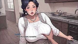 सेक्सी 3D रूममेट टैबू हेंटाई गेम एप 4 में बोनर पकड़ती है