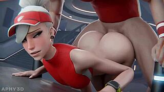 मर्सी ओवरवॉच कम्पाइलेशन गहरी भावनाएँ जगाती है बड़ी गाँड काउगर्ल और कम सीन के साथ