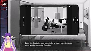 Malovent uncensored part 1 introduces a weird app in sexy game with big tits