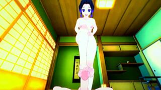 Shinobu Kocho को intense sex से deflowered किया गया Demon Slayer hentai में!