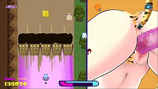 Riding to Bounce City with Blonde Dildo Solo