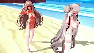uh, these azur lane characters in hentai mmd... i mean, the 3d anime stuff is just so hot, y'know?