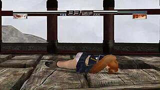 Oh man, Kasumi is like totally showing off her panties in this Dead or Alive game, part 1... I can't even!