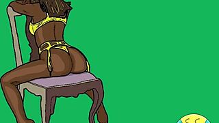 Cartoon Ebony Compilation Packed with Hardcore Action