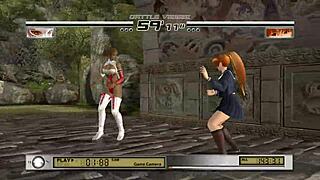 Oh man, Kasumi is like totally showing off her panties in this Dead or Alive game, part 1... I can't even!