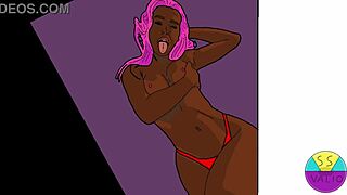 Cartoon Ebony Compilation Packed with Hardcore Action