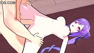 केइंग इंटेंस सेक्स लव होटल में कम और स्क्वर्ट कराता है - जेनशिन इम्पैक्ट हेंटाई