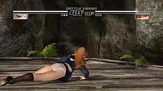Oh man, Kasumi is like totally showing off her panties in this Dead or Alive game, part 1... I can't even!
